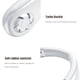thumbnail image 2 of Abanico De Cuello Pequeño Mini ventilador deportivo sin aspas con carga USB de 1200 mAh para exteriores (blanco), 2 of 6