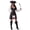 Black, variant on Women's Pirate Costume, Adult Captain Outfit with Lace-Up Top & Mini Skirt Pirate Hat Belt for Halloween Themed Party Fancy-Dress Costume