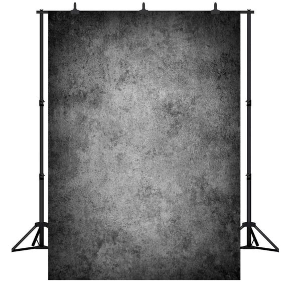 BSDHOME Polyester 5x7ft Retro Art Grey Portrait Photography Backdrop Photo Background Studio Prop