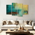 thumbnail image 2 of Elephant Stock Distant Limit Wall Art - Horizontal Multi Panel Canvas - Living Room Wall Decor - Abstract Multi Panel - Turquoise And Teal Decor By Erin Ashley - 84" x 54", 2 of 8