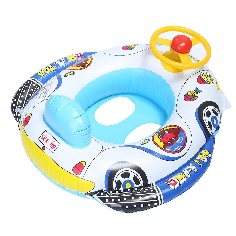 Kids Baby Float Swim Seat Support Inflatable Shark Swimming Pool Float Ring Raft