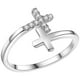 thumbnail image 3 of KAKOWELY Anillo de cruz para mujer, anillo decorativo con cruz, anillo abierto, anillo para niña, joyería, anillo abierto con cruz., 3 of 3