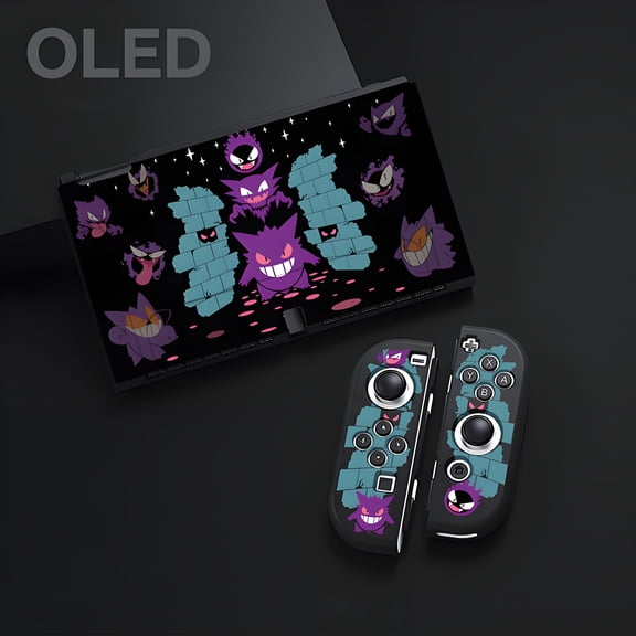 Protective Case Compatible with Nintendo Switch Oled, TPU Case Accessory for Switch Console and Grip Joy-Con, Switch Protector