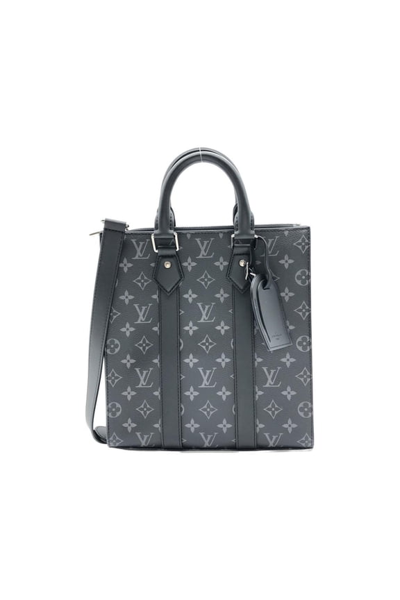 Pre-Owned Louis Vuitton Monogram Eclipse Sac Plat Cross Handbag M46456