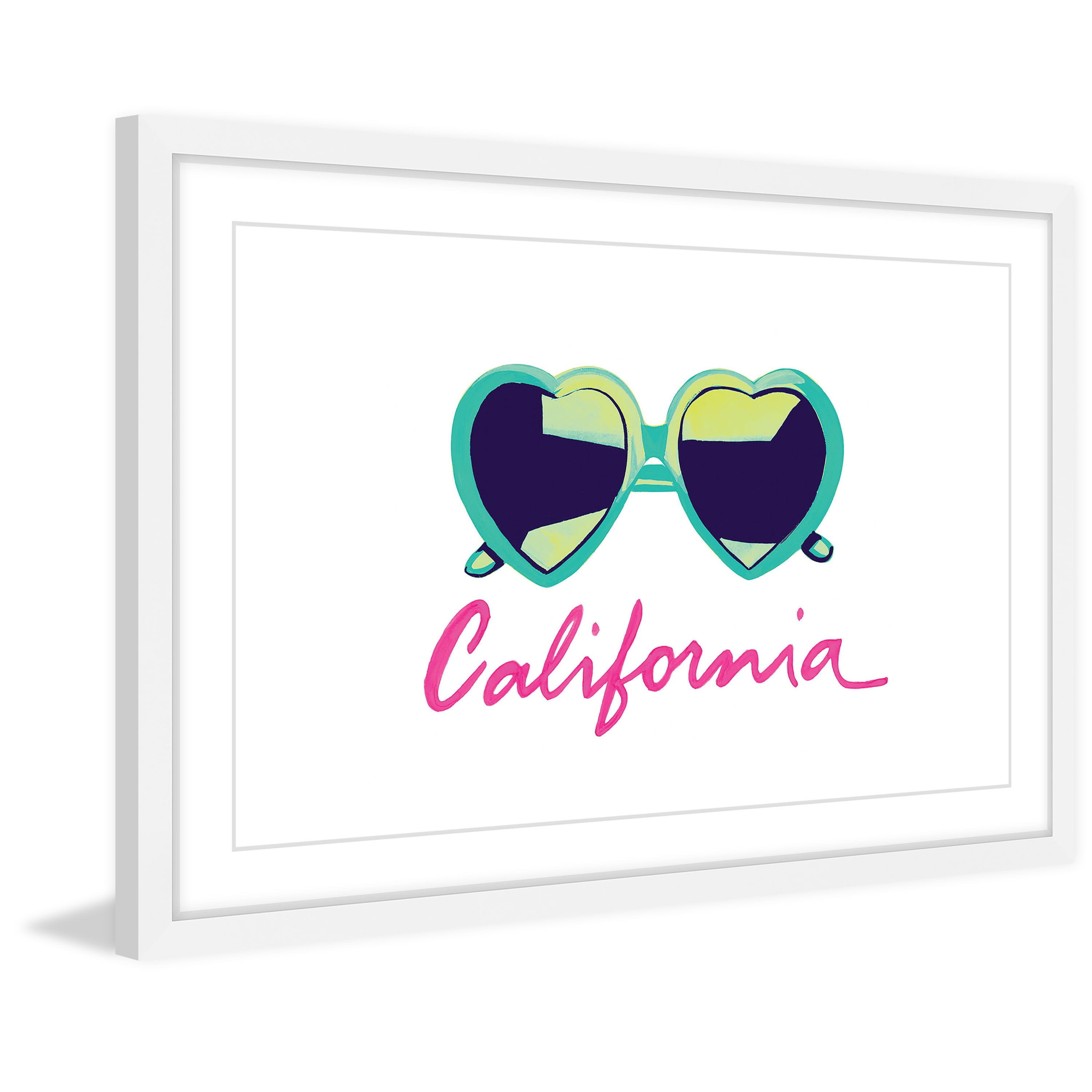 "I Heart California" Framed Painting Print