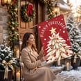 thumbnail image 5 of Christmas Garden Flag 18x12 Inch, Double Sided Holiday Yard Decor, Weatherproof Polyester Outdoor Flag for Front Porch Patio Lawn, Winter Xmas Home Decor, 5 of 7