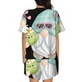 thumbnail image 6 of Haiem Summer Gnome,Cute Gnome Pattern Pajama Set for Women 2 Piece Lounge Set Short Sleeve Tops and Shorts Soft Sleepwear-3X-Large, 6 of 7
