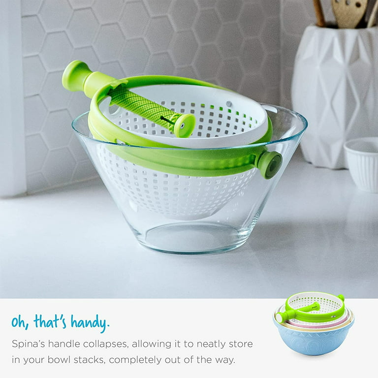 Spinning Colander Draining And Straining Foods Storage Fruit And Vegetable Cleaning  Spinner 