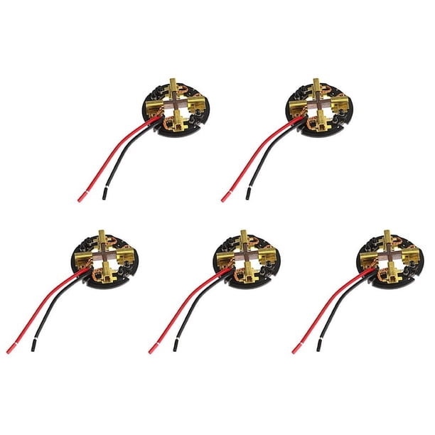 5X Reemplazo del Ensamblaje de la Tarjeta del Cepillo del Soporte del Cepillo de Carbón para Accesorios de Taladro Percutor y Destornillador de Martillo 18V M12