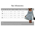 thumbnail image 5 of Women's Summer Vintage Dress Loose Print Resort Bohemian Dress Brown XL, 5 of 7