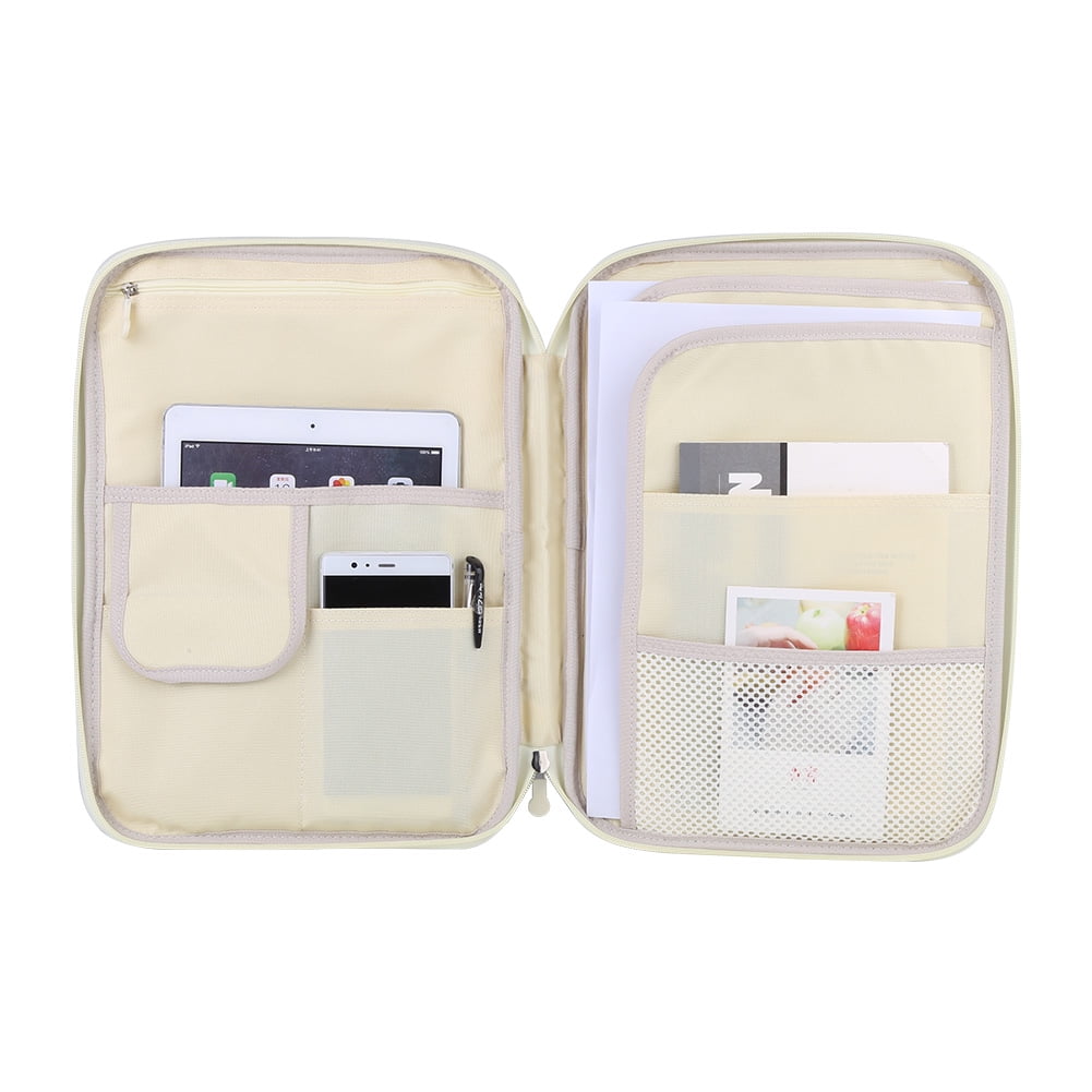 Plastic Art Portfolio Folder Portable Folder Bag With Zipper - Temu