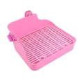 thumbnail image 3 of EeaseMX Inodoro para mascotas, inodoro de entrenamiento para perros, inodoro de interior para animales pequeños, hámster, jerbo, conejo, chinchilla, cobaya, hurón (rosa, color de tornillo aleatorio), 3 of 7