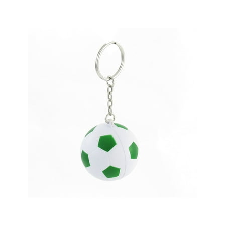 Simply Charming Keychain - 3.5cm Diameter Green White Foam Basketball Charming Pandent Keyring