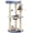 Blue/Beige, variant on WSWJY Cat Tree, 35.5in Cat Tower for Indoor Cats, Cat House with Scratching Posts & Padded Perch & Space Capsule, Cute Kitten Tree, Pet Furniture for Kittens, Blue/Beige