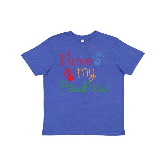 Inktastic PawPaw Grandkids Handprints Youth T-Shirt