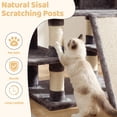 thumbnail image 6 of FOOWIN 70.8" Large Cat Tree, Multi-Level Cat Tower with Sisal Scratching Posts, Cat Activity Center Cat Play House, Dark Blue, 6 of 10