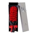 thumbnail image 1 of Ramo de flores de jabón de rosas, decoración del día de San Valentín en caja de regalo, ramo floral de centro de mesa para parejas de aniversario de, 1 of 8