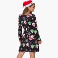 thumbnail image 2 of nipocaio Robe de Noël pour Femmes à Manches Longues Robe de Fête de Noël, 2 of 5
