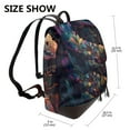 thumbnail image 2 of Balery Colorful Patterned Snake Mochila de Cuero para Mujeres, Gran Capacidad, Bolsa de Viaje Multifuncional, Mochila de Cuero y Bolsa de Hombro para Mujeres, 2 of 4