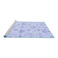 thumbnail image 2 of Ahgly Company Machine Washable Indoor Rectangle Oriental Blue Traditional Area Rugs, 5' x 7', 2 of 4