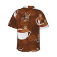 thumbnail image 3 of Bixox Men's Hawaiian Shirts Men's Sloths Need More Coffee Print Short-Sleeve Shirt-XX-Large, 3 of 8