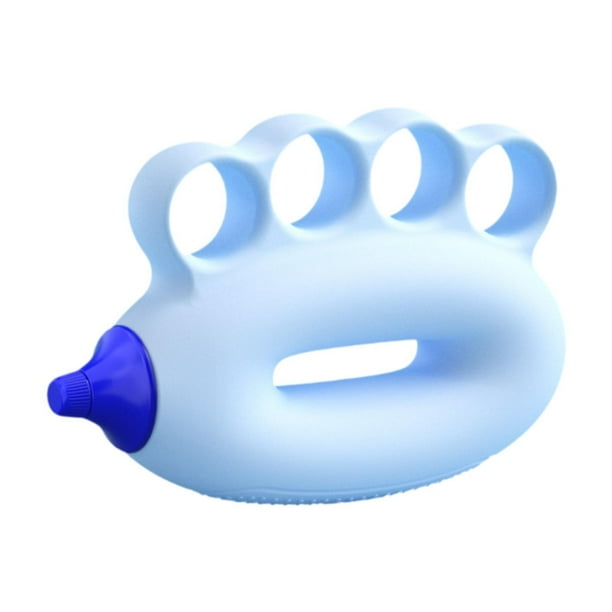 Pelota de ejercicios de agarre de mano para niños, resistencia múltiple. azul