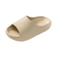 thumbnail image 3 of PEASKJP Girls Slippers Kids Toddler Slippers for Boys Girls Baby Slip on Baby Sock Shoes Lightweight Outdoor Walking Shoes (Khaki,3), 3 of 5