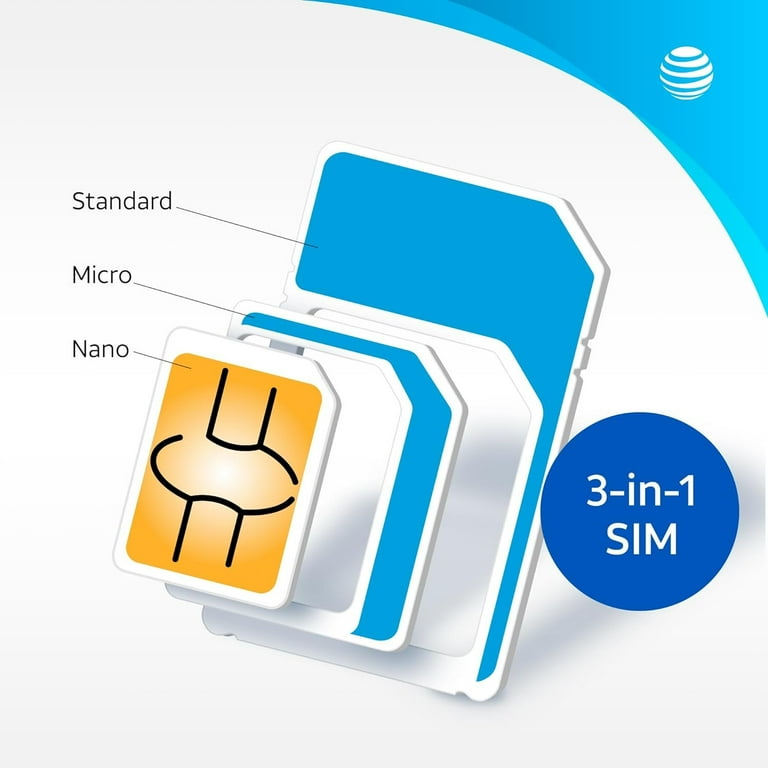 AT&T PREPAID 3-in-1 SIM KIT - Walmart.com AT&T PREPAID 3-in-1 SIM KIT - Walmart.com