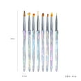 thumbnail image 3 of Teissuly Nail Art Brushes 8PCS Nail Brushes For Nail Art With Nail Liner Brush And Nail Dotting Pens For Home Use, 3 of 9