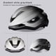 thumbnail image 4 of Casco de bicicleta Advancent Equipo de protección Profesional Blanco-gris-negro, 4 of 6