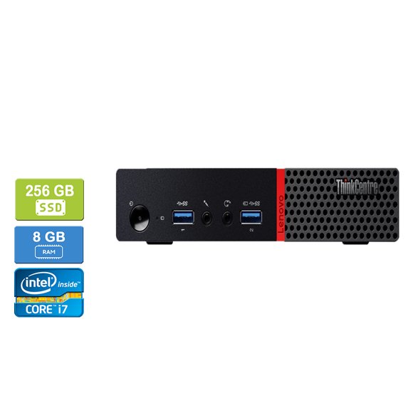 Refurbished: LENOVO M900 Intel Core i7-6700T 8GB 256GB SSD Win 10 Pro