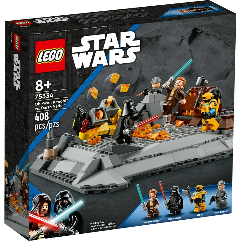 praktiserende læge umoral mammal LEGO Star Wars Obi-Wan Kenobi vs. Darth Vader 75334, Buildable Action Toy,  Battlefield Playset with 4 Minifigures and Lightsabers, Collectible Set -  Walmart.com
