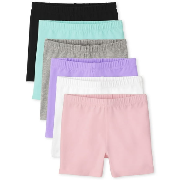 Pantalones cortos Cartwheel The Children's Place Girls Gum Drop, paquete de 6