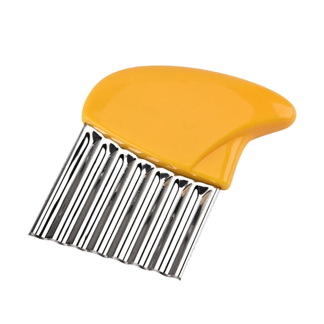 Stainless Steel Vegetable Cutter Stainless Steel Potato Cutter French Fries Cut Kitchen Corrugated Knife Potato Cutter for French Fries