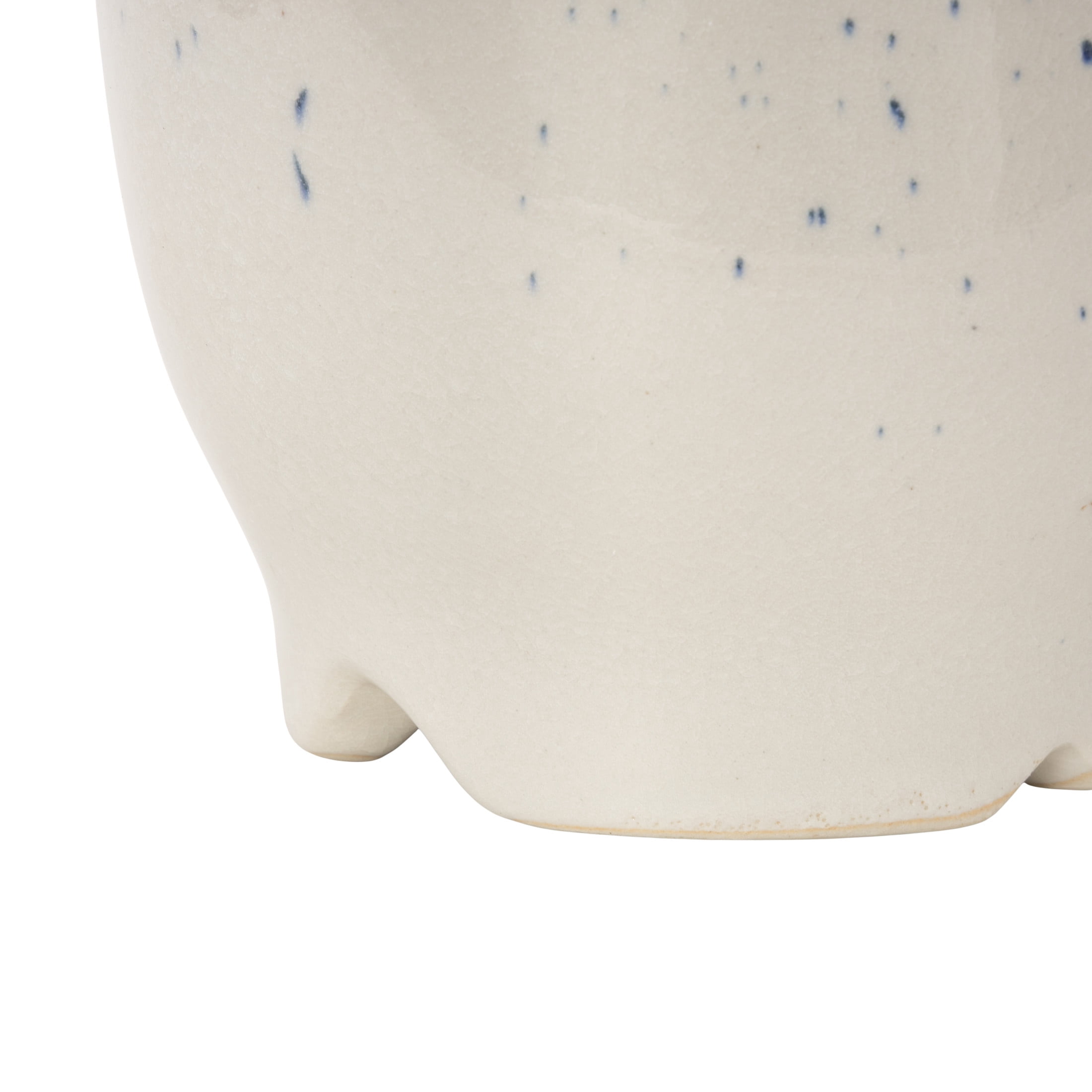 DecMode 12" Bird 3D White Ceramic Vase