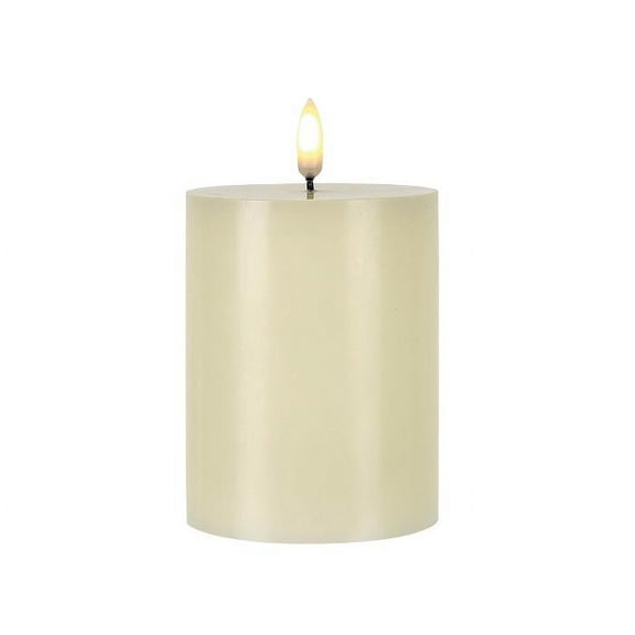 CANDLE PATRIA 3D LED IVORY 4" PILLAR
