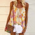 thumbnail image 2 of Lolmot Women Print Tank Top Sexy Comfortable Halter Slim Summer Sleeveless Round Neck Tee Shirt Casual Going Out Basic Cami Vest, 2 of 5