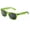 Translucent Neon Green | Smoke, variant on Retro Rewind Translucent Turquoise 80s Sunglasses with Revo Rose Gold Mirror Lens - UV Protection