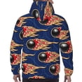thumbnail image 7 of Salouo Bowling Ball And Flame Pattern Men's Fall Hoodie Sweatshirt,Sport Hoodie with Pockets for Men Pullover Casual Hooded Sweatshirt-Large, 7 of 7