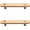 128mm, variant on Gamvdout Cabinet Knobs 2Pcs Beech Solid Wood Original Color Cabinet Door Wardrobe Cabinet Drawer Wooden Handle Brass 128Mm