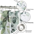 thumbnail image 4 of Eucalyptus Leaf Shower Curtains, Sage Green Spring Botanical Watercolor Plants Bathroom Curtains Bathtub Home Decor Waterproof Fabric Machine Washable with 12 PCS Hooks, 4 of 6