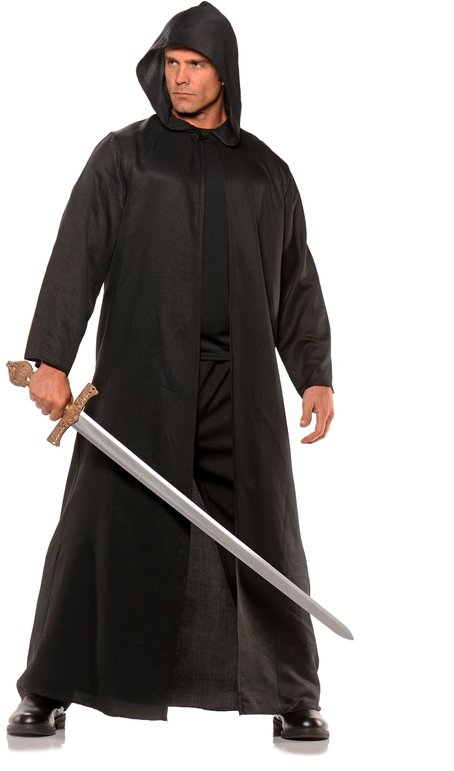 Men's Black Combat Sorcerer Robe Costume Large 42-46