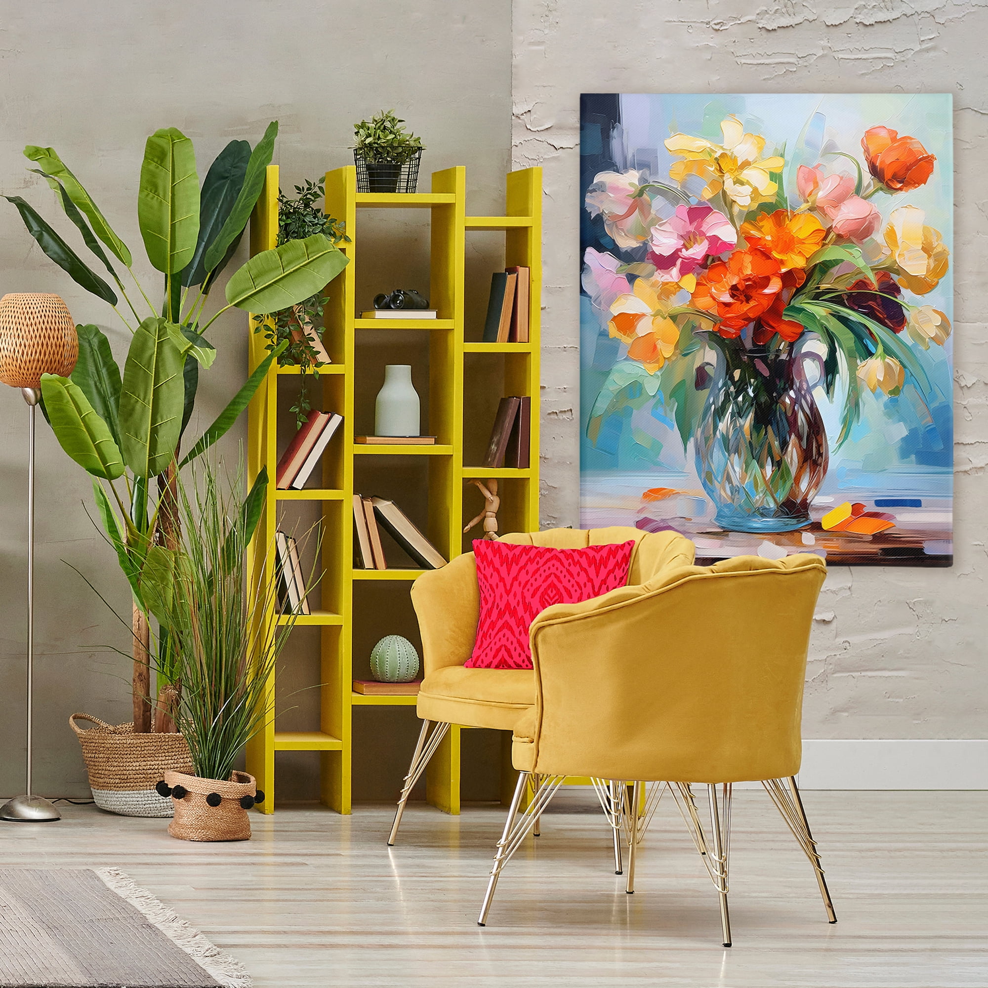 Stupell Industries Dreamy Bouquet of Vibrant Blooms Canvas Wall Art, design by Creative Studio