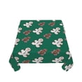 thumbnail image 5 of Wukai Gingerbread Snowman Cookies Waterproof Tablecloth for Kitchen Dining, Fits Square Tables for 2-4 Seats -60"x60", 5 of 7