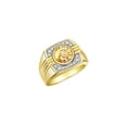 thumbnail image 3 of RYLOS Mens Rings 14K Yellow Gold Designer Round Gemstone &  Sparkling Diamond Ring Citrine November Birthstone Rings For Men, Men's Rings, Gold Rings Sizes 8 - 13, 3 of 7