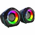 thumbnail image 3 of Bocinas Gamer BALAM RUSH GLIMM PENTA BG545 Inalambrica RGB Sonido Estereo 2.0 USB + Bluetooth 5.0 Negro BR-941228, 3 of 5