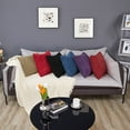 thumbnail image 3 of Deconovo Corduroy Fundas de cojines Juego de 4 – Machine Washable Home Decor for Sofa, Dormitorio | Dark Red, 24x24 Inch, 3 of 7