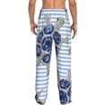 thumbnail image 3 of Fotbe Men'S Turtle With Blue Stonesclassic Pajama Pants With Elastic Waist And Drawstring Pockets，Pajama Pants Mens Lounge Pants Super Soft, 3 of 9