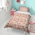 thumbnail image 4 of Boho Bohemia Rainbow Duvet Cover and Pillowcase Set for Single Bedding, Bedroom Accessories for Kids Teens, 4 of 5