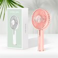 thumbnail image 1 of Ventilador de oficina de viento grande para el hogar, ventilador de mano portátil para niños, ventilador de escritorio pequeño, silencioso, carga Usb Fivean unisex, 1 of 2